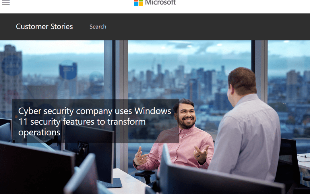 Empresa de seguridad cibernética usa características de seguridad de Windows 11 para transformar